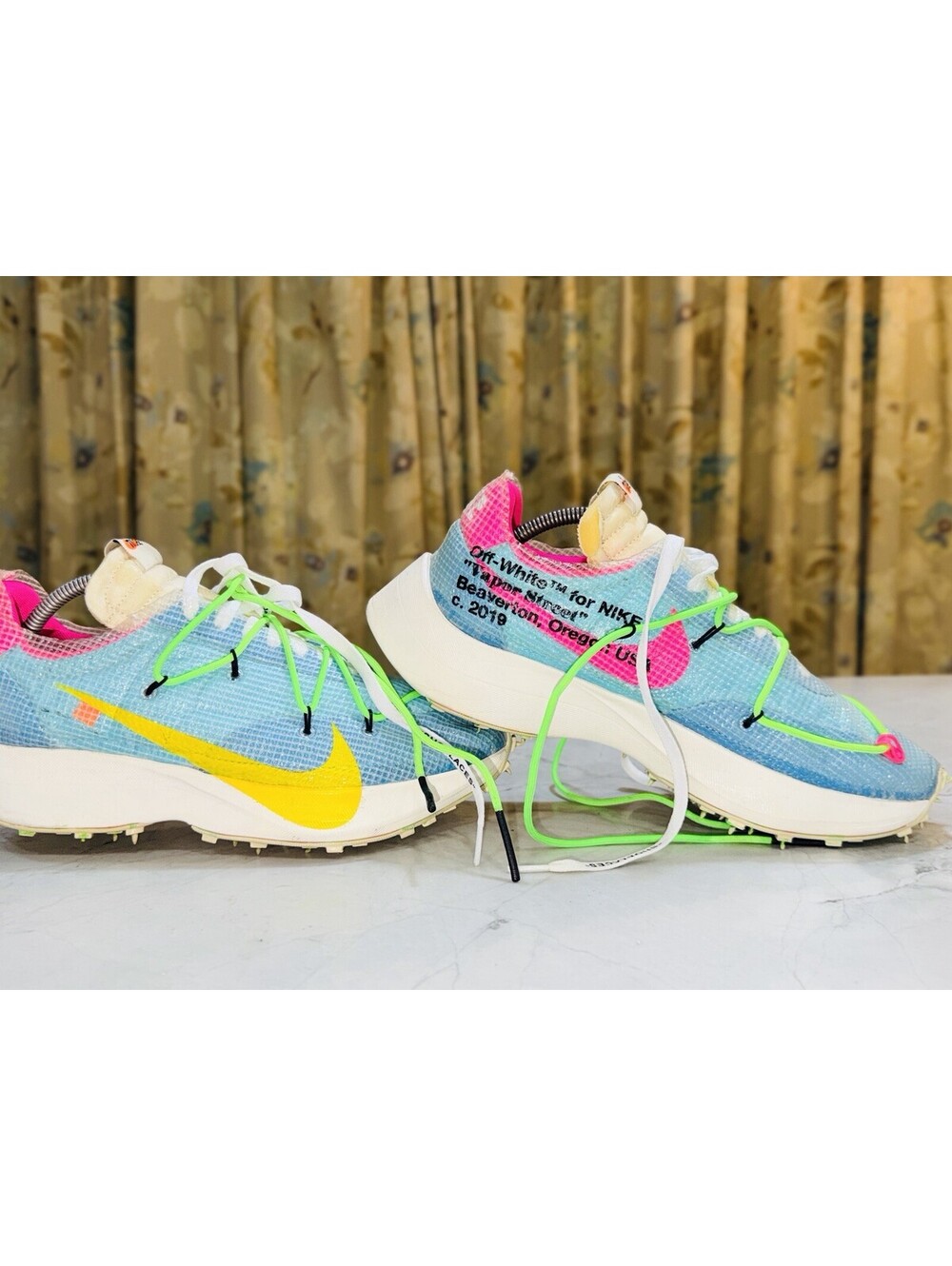 Nike Off-White Vapor Street Polarized Blue W 12.5 M 11 CD8178-400 Virgil